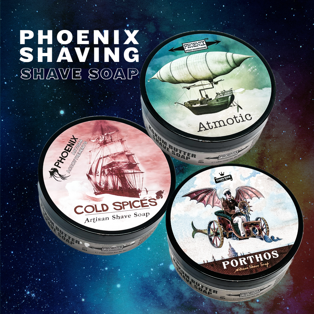 Phoenix Shaving PAA Vegan Shaving Soap 4oz Made in USA (CK 1 & CK 6)